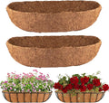 2Pcs Trough Coco Liner 36" Coco Coir Liners by HAOVZRI