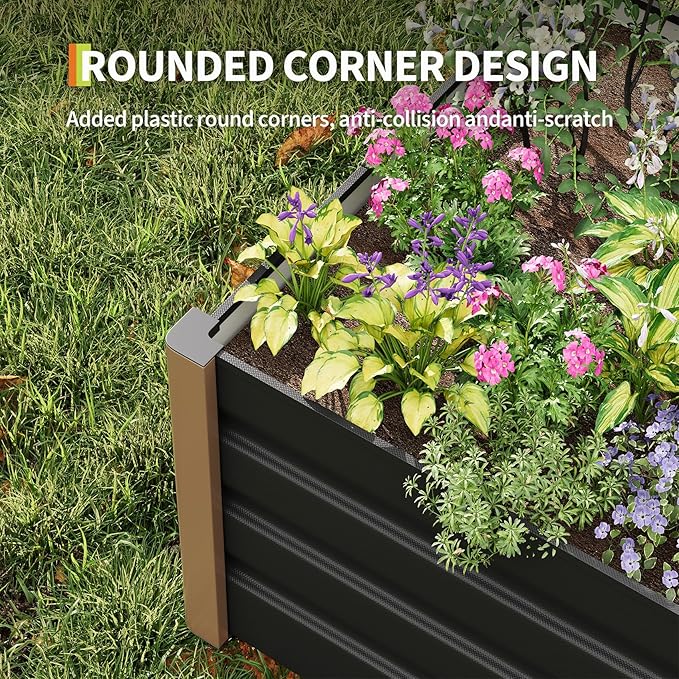 Garvee Large Aluminum Raised Garden Bed 6.5' x 2.5' x 16", Open-Bottom Jumbo - Image 5