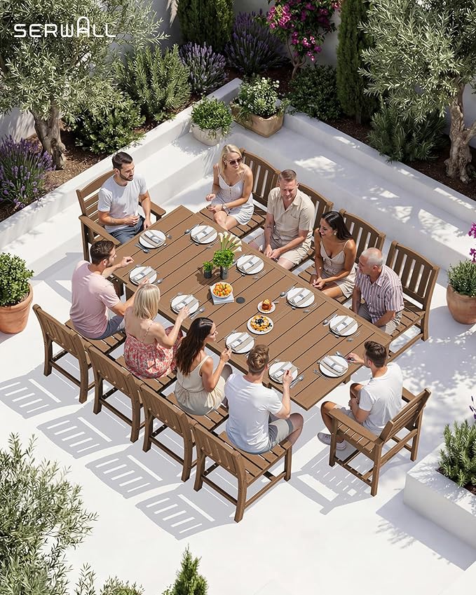 SERWALL Outdoor Expandable Dining Table 60" - Image 2