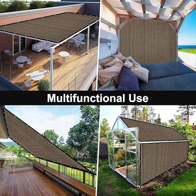 Artpuch 90% Sun Shade Cloth, 5 x 10 FT Pergola Shade Cover Canopy - Image 8
