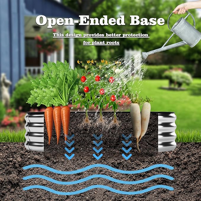 Metal Planter Garden Flower Bed Raised Beds - Image 5