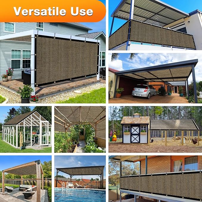 Artpuch Outdoor Pergola Shade Cover 14x14 FT Sun Shade Cloth - Image 6