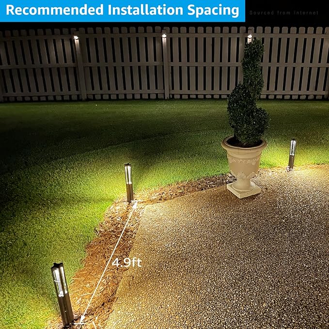 LEONLITE 10-Pack Low Voltage Landscape Pathway Lights, LED Bollard Path Lights - Image 6