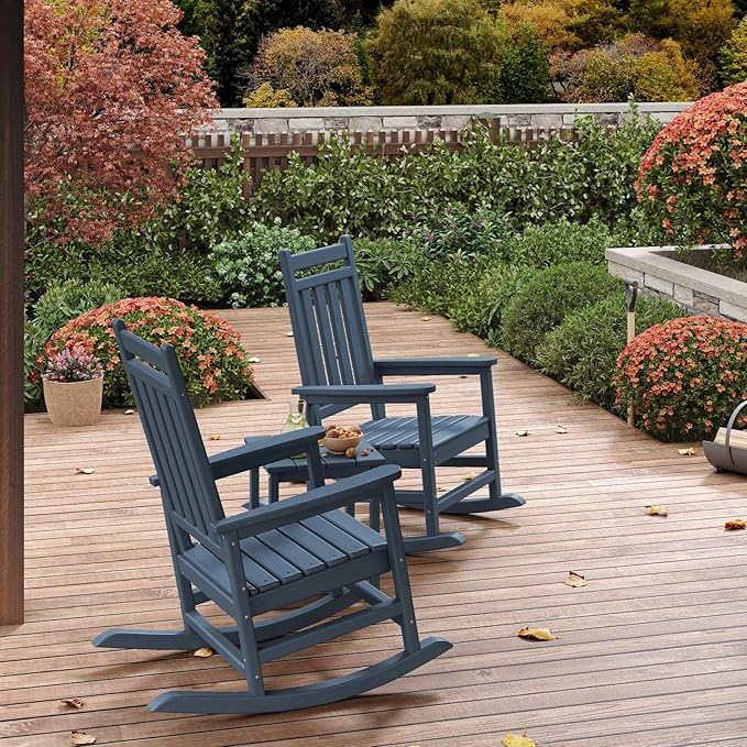 HDPE Rocking Chair Outdoor Set of 6 - Image 7