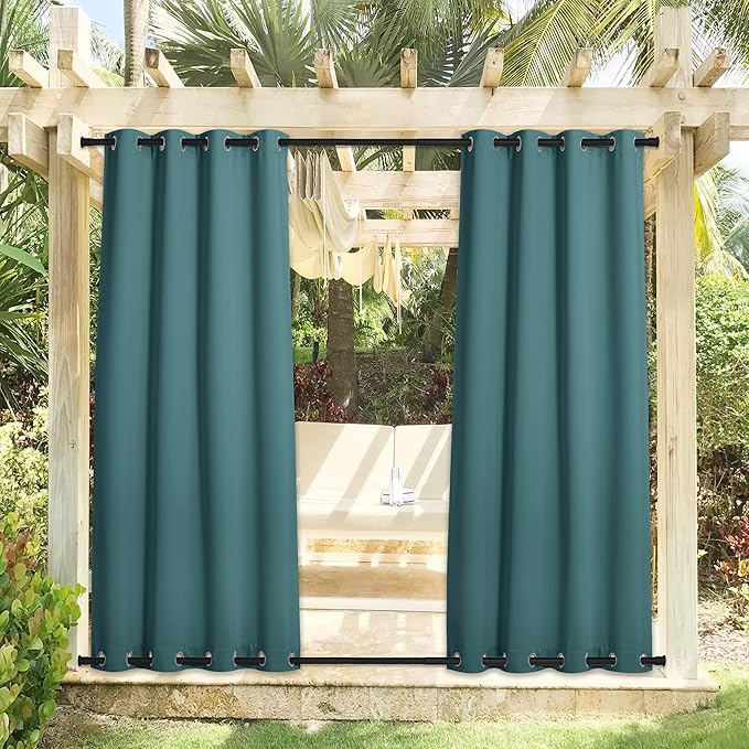 NICETOWN 2 Panels Outdoor Curtains - Image 2