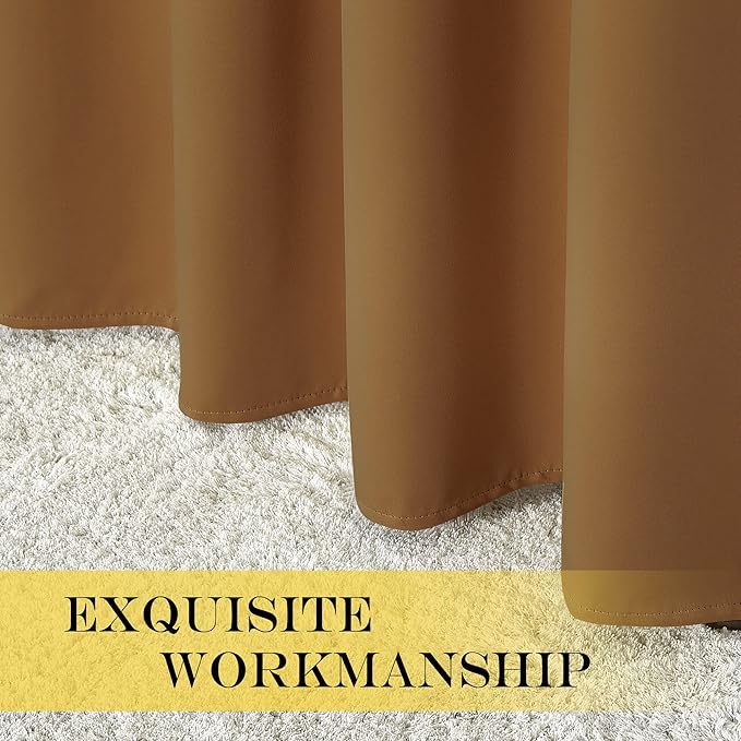 NICETOWN Room Divider Curtain 132 Inches Long, Wide Blackout Sliding Door - Image 5