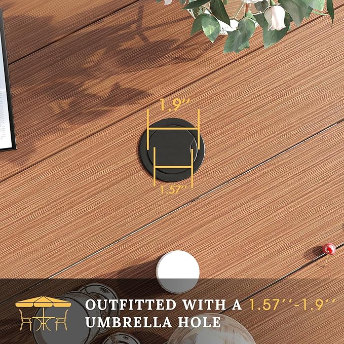 VICLLAX 50" Outdoor Round Patio Table - Image 5
