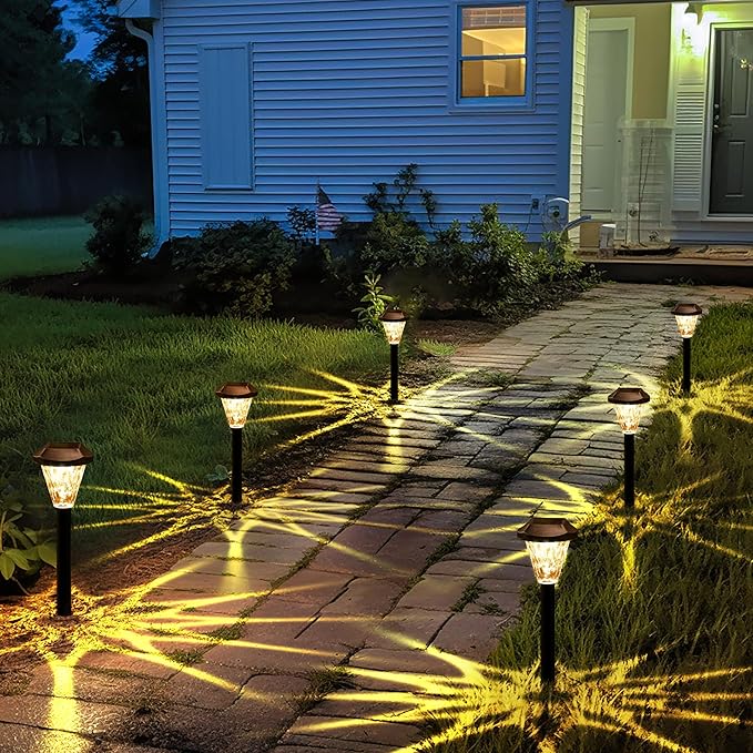 GIGALUMI 8 Pack Solar Lights Outdoor Waterproof, Outdoor Solar Lights - Image 4