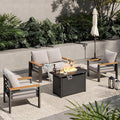 Aoxun Aluminum Outdoor Patio Furniture Set, 5-Piece Outdoor Sectional by Aoxun