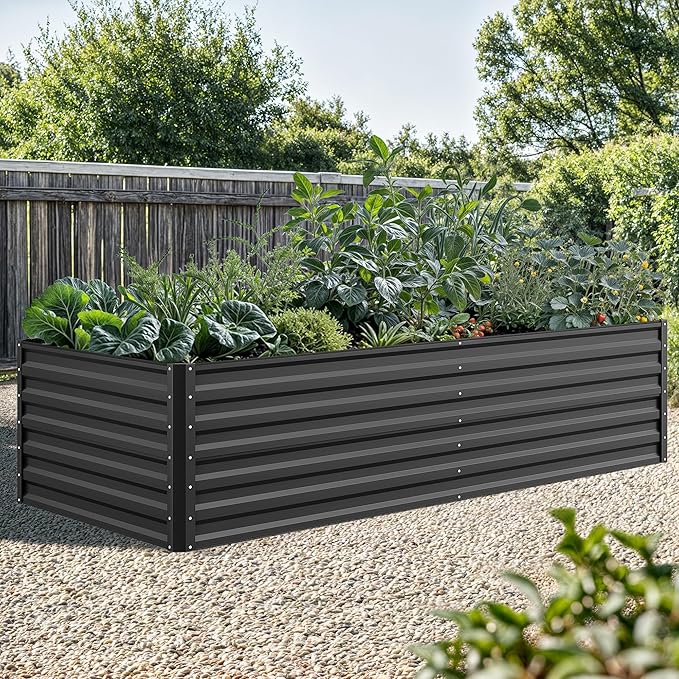 YITAHOME 8x4x2 ft 2pcs Galvanized Raised Garden Bed Kit, Large Metal Planter Box - Image 2