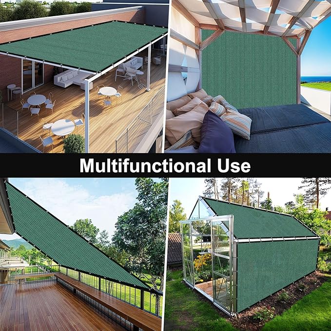 Artpuch 90% Sun Shade Cloth, 8 x 20 FT Pergola Shade Cover Canopy - Image 8