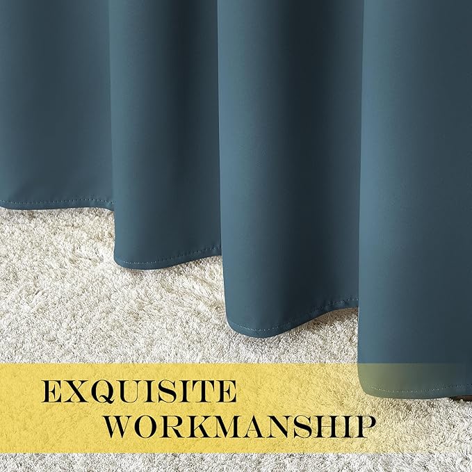 NICETOWN Blackout Drapery Curtain Panel 90 inches Long - Image 4