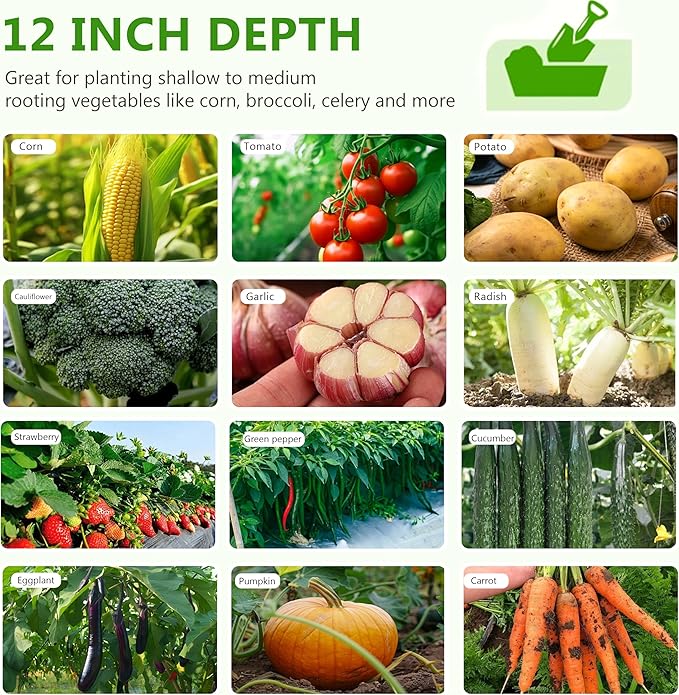 2PCS 12x3x1ft Galvanized Raised Garden Bed Kit, Metal Planter Box - Image 7