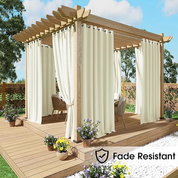NICETOWN Fade Resistant Outdoor Curtains - Image 2
