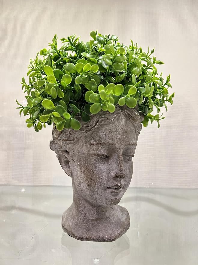 Abbott Collection Aphrodite Head Planter – Large Indoor and Outdoor Planter Pots - Image 6