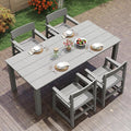 5-Piece HIPS Patio Dining Set for 4 Person Outdoor Dining Sets by JOCOEVOL