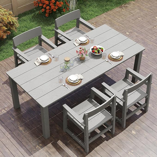 5-Piece HIPS Patio Dining Set for 4 Person Outdoor Dining Sets by JOCOEVOL