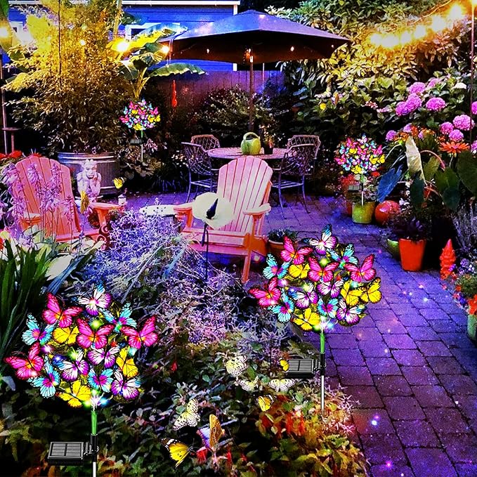 Solar Garden Lights Solar Lights Outdoor Waterproof Solar Lights 4 Pack - Image 7