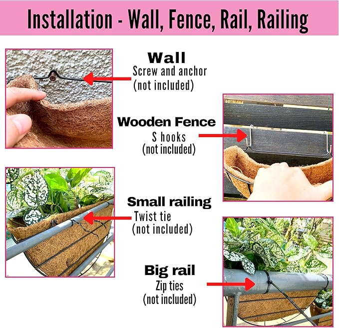 LaLaGreen Large Wall Planter Outdoor - Image 3