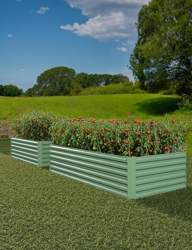 GarveeLife 2pcs 6x3x2 ft Galvanized Raised Garden Bed, Rust-Resistant Raised - Image 9
