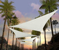 Amgo Custom Size 12' x 12' x 12' White Triangle Sun Shade Sail UPF50+ AGTAPRT12 by Amgo