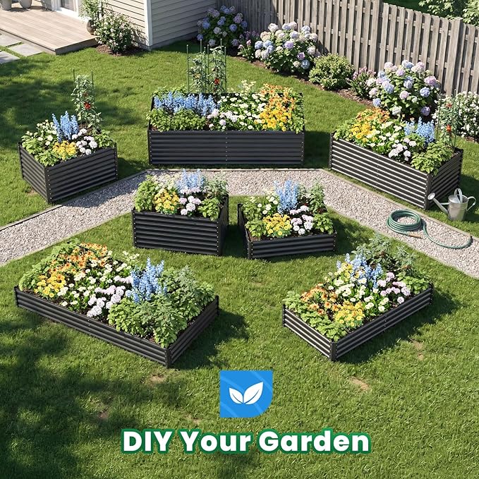 Quictent Galvanized Raised Garden Bed 4x3x2ft Tall Garden Bed Extra Height - Image 8