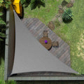 Amgo Custom Size 9' x 13' x 15.8' Gray Right Triangle Sun Shade Sail UPF50+ by Amgo