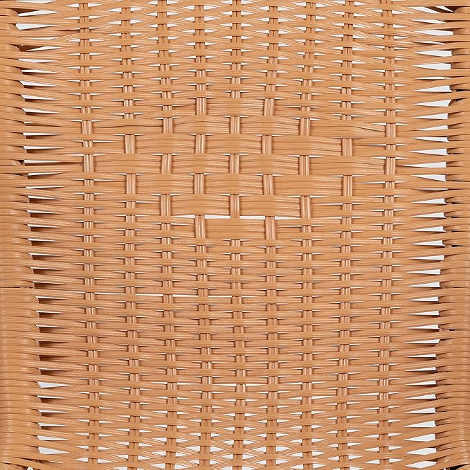 Flash Furniture Lila 2 Pack Beige Rattan Indoor-Outdoor Restaurant Stack Chair - Image 17