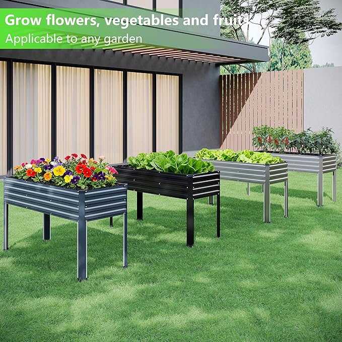 Vengarus Galvanized Raised Garden Bed Outdoor - Image 8