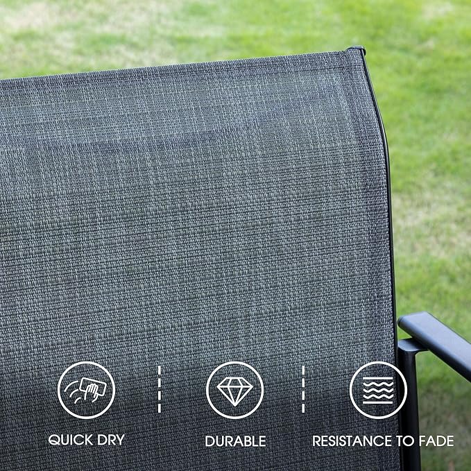 VICLLAX Patio Dining Set for 6, Outdoor Furniture Set Includes 47.2" Round - Image 5